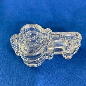 Studio Silversmiths Key Cut Crystal Jewelry Trinket Storage Box